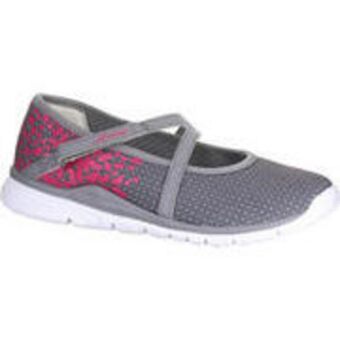 Decathlon Kids' walking pumps grey/pink offer