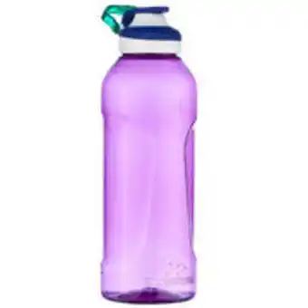 Quick-open flask with straw - 0.8 litre - purple