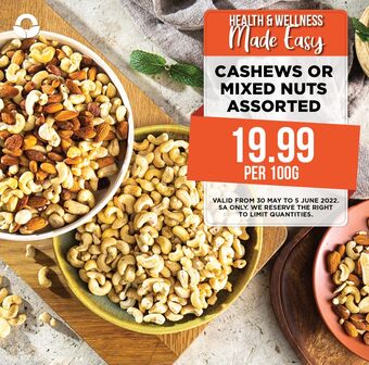 Food Lover's Market Cashews or mixed nuts offer