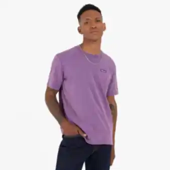 Sportscene Champion men's logo purple t-shirt offer