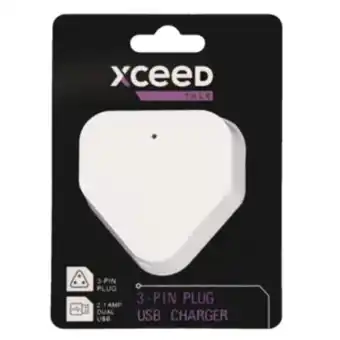 Shoprite Xceed talk dual usb 3-pin plug charger offer