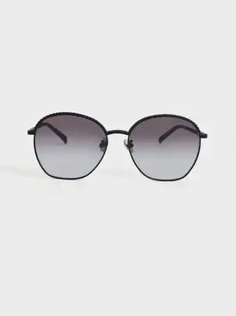 Charles & Keith Braided butterfly sunglasses - black offer
