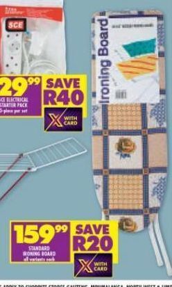 Shoprite Standard ironing board offer