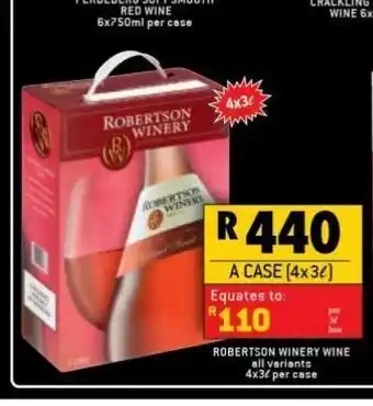 Shoprite Robertson winery wine 4 offer