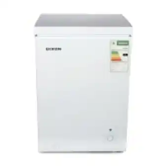 Cash Crusaders Dixon 130l chest freezer with upper storage basket offer