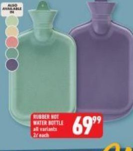 Rubber hot water bottle