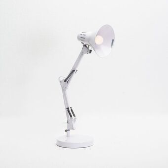 Lamp desk-white metal-architect