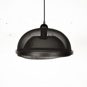 Helmet pendant lamp - black