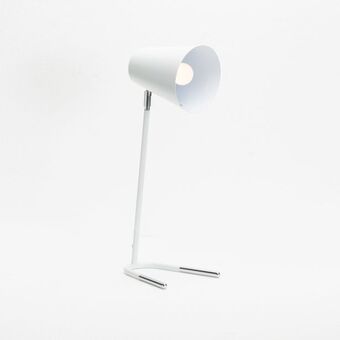 Decofurn Lamp table-v base white&silver-white arm & dome offer