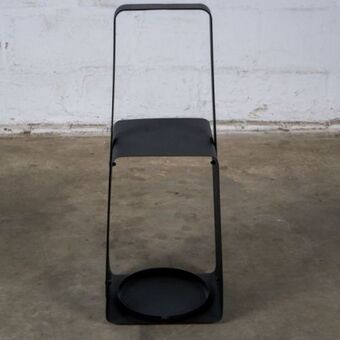 Large modern lantern - black