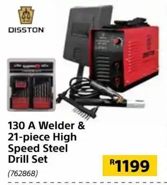 130 a welder & 21-piece high speed steel drill set