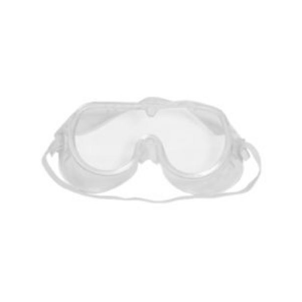 Clear plastic safety goggles with strap offer at Brights Hardware