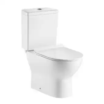 Tile Africa Evox skye close coupled toilet round 700mm x 360mm x 790mm offer