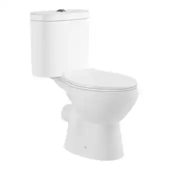 Tile Africa Evox astro close coupled toilet round 645mm x 370mm x 790mm offer