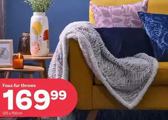 Faux fur throws