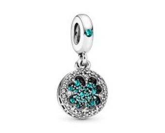 Lucky four leaf clover dangle charm