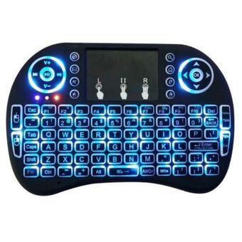 Mini 2.4ghz backlit wireless keyboard touchpad for pc tv box android