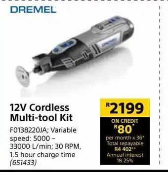 Builders Express 12v cordless multi-tool kit offer