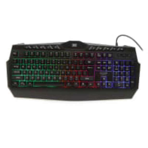 Dixon rgb backlit gaming keyboard with integrated palm rest offer at
