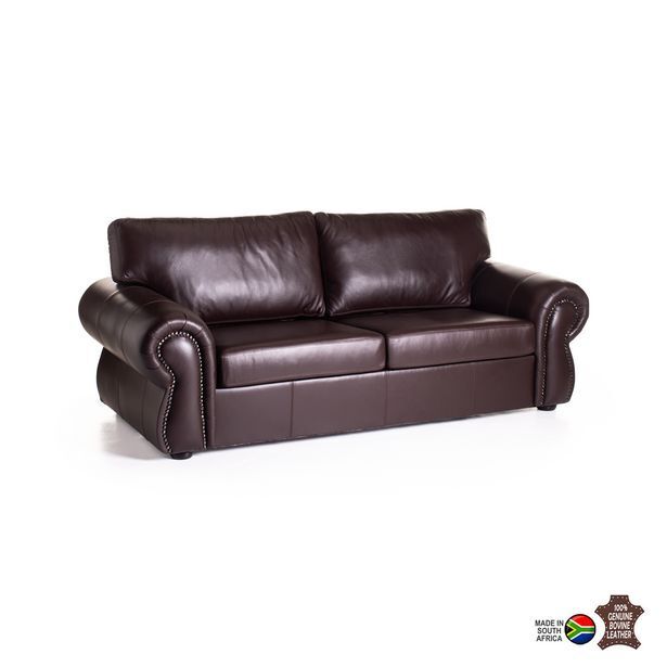 Decofurn Harriet genuine leather 3 seater offer