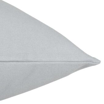 100% brushed cotton grey winter standard pillowcase pair