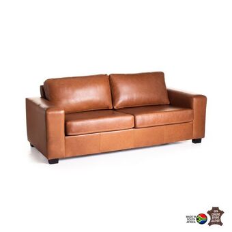 Decofurn Antonio genuine leather 3 seater offer