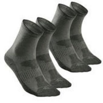Decathlon Country walking socks x 2 pairs nh 100 - khaki offer