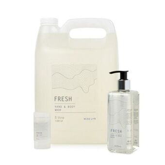 Amenities · hand & body wash 2 · fresh