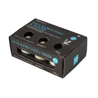 Free range colourful eggs 6 pk