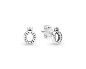 Pandora Polished crown o stud earrings offer