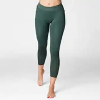 Seamless 7/8 yoga leggings - dark green