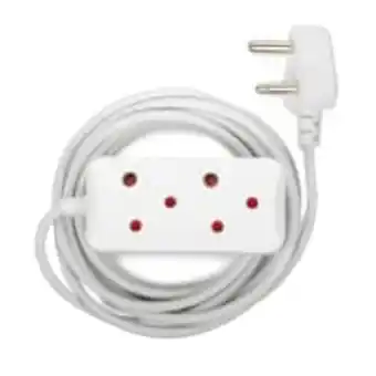 Dixon 3m 2-socket extension lead with child protection