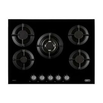 Hirsch's Defy 90cm black gas on glass hob - dhg905 offer