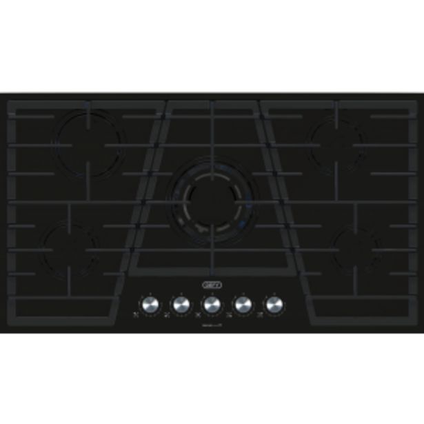 Defy 90cm 5burner gas on glass hob dhg931 offer at Hirsch's