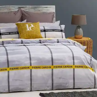HomeChoice Pierre cardin dixon check 6-piece comforter set offer