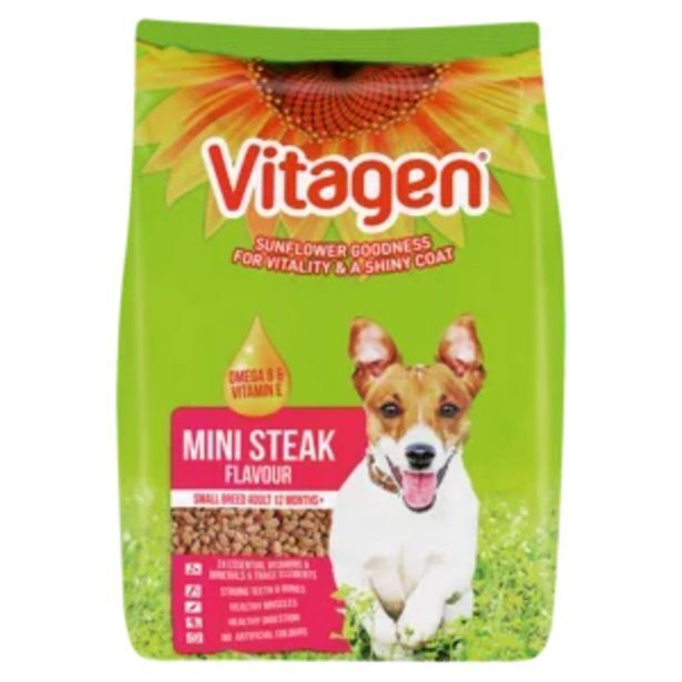 Vitagen mini steak flavoured dog food 1.75kg offer at Shoprite