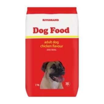 Shoprite Ritebrand chicken flavoured adult dog food 2kg offer