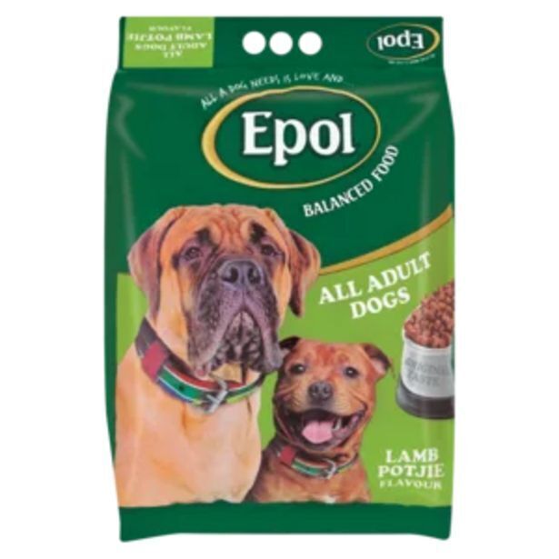 Epol lamb potjie flavoured adult dog food 8kg offer at Shoprite