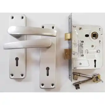 Cashbuild 3 lever sabs aluminium 6" handle lockset offer