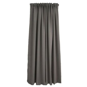 Home.life woven blockout taped curtain - grey