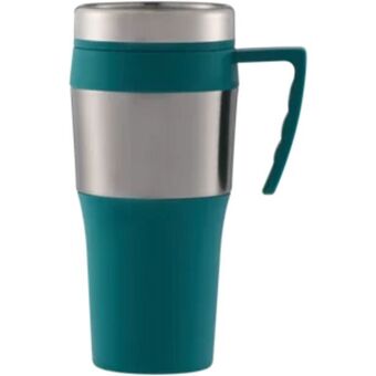 Shoprite Green stainless steel travel mug 470ml offer