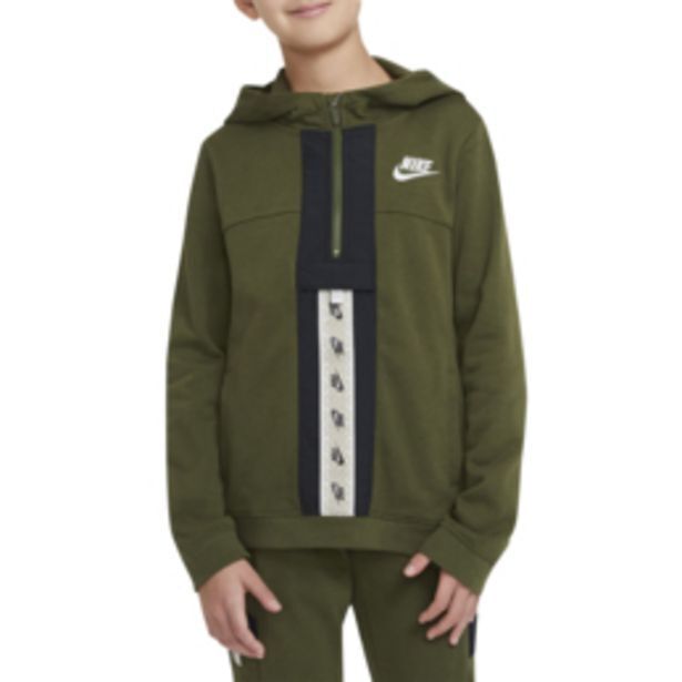Nike sportswear boys green hoodie offer at Sportscene