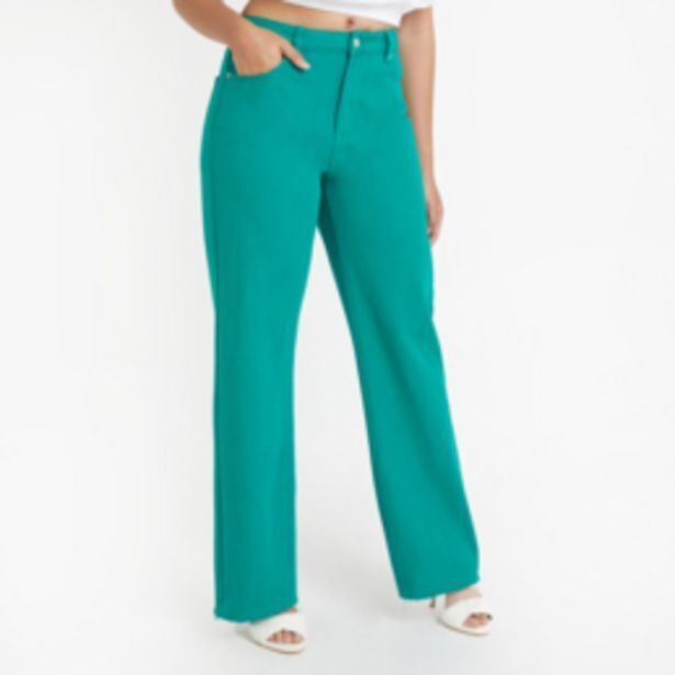 green dad denim jeans offer at The FIX