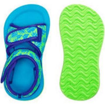 Baby printed swimming sandals - green leaves