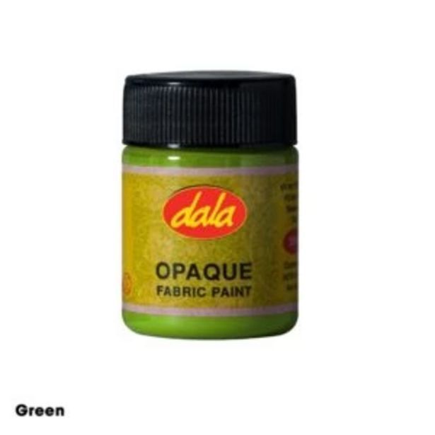 Dala fabric paint opaque 50ml green offer at CNA