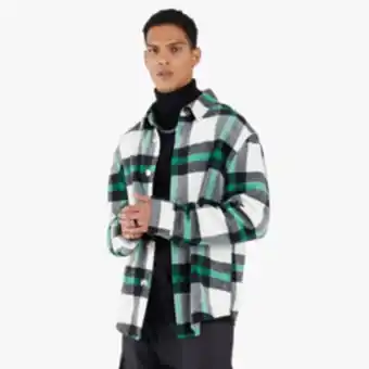 The FIX Men's green check overshirt offer