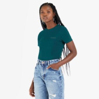 Sportscene Redbat classics women's green t-shirt offer