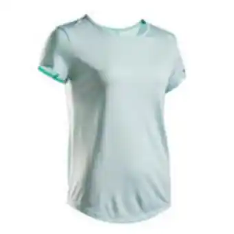 Decathlon Women's tennis quick-dry crew neck t-shirt essential 100 - light green offer