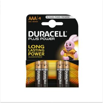 Aaa duracell plus power pk4