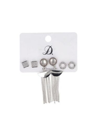 Arnett stud and tassel 3 pack earrings
